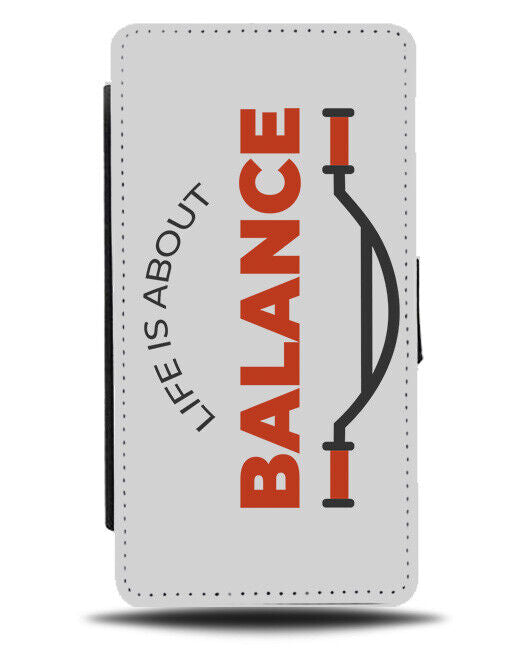Life Is About Balance Flip Wallet Case Handlebars Handle Bars Bike BMX J049
