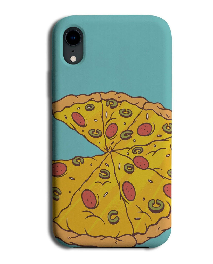 Stylish Girls Pizza Phone Case Cover Circle Drawing Picture Girly Girl K073