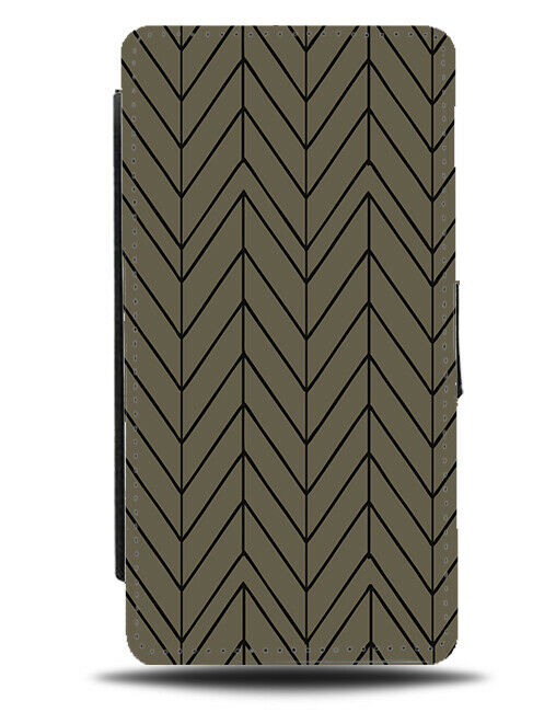 Dark Grey & Black Geometrics Flip Wallet Case Geometrical Geometric Shapes F862