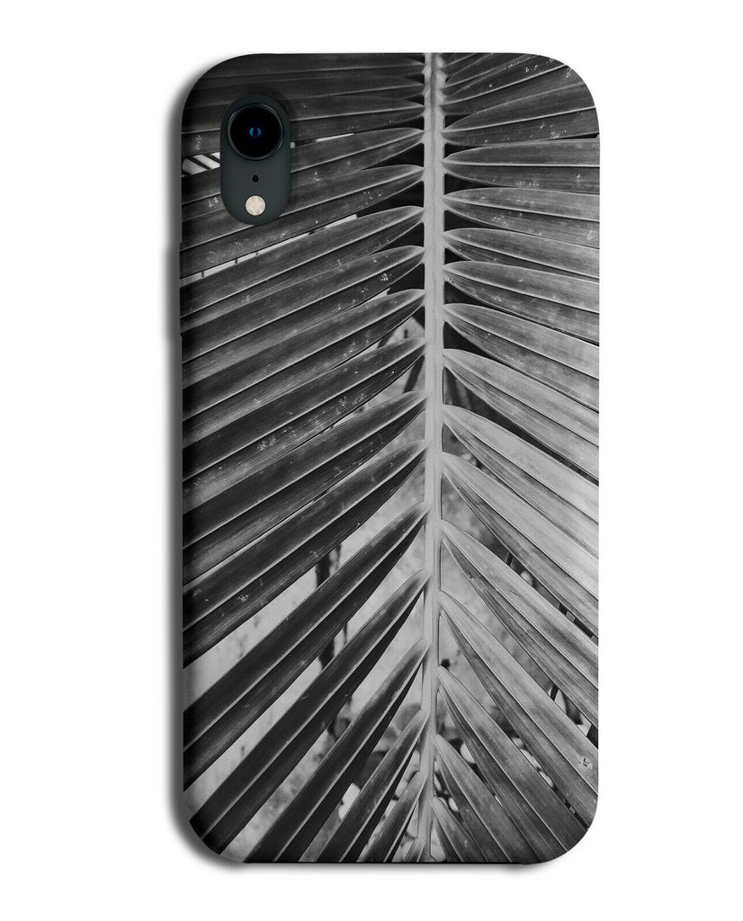 Close Up Black and White Palm Tree Leaf Phone Case Cover Fernes Picture G872