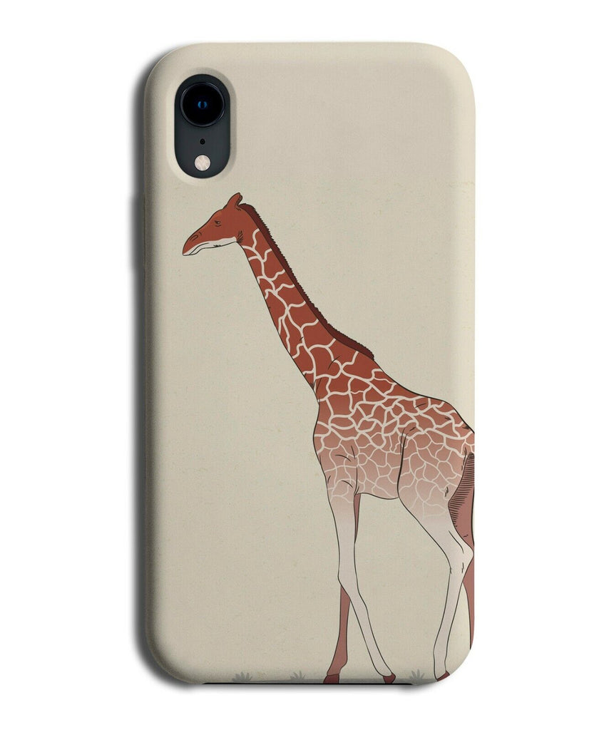 Artistic African Giraffe Picture Phone Case Cover Photo Drawing Cartoon J454