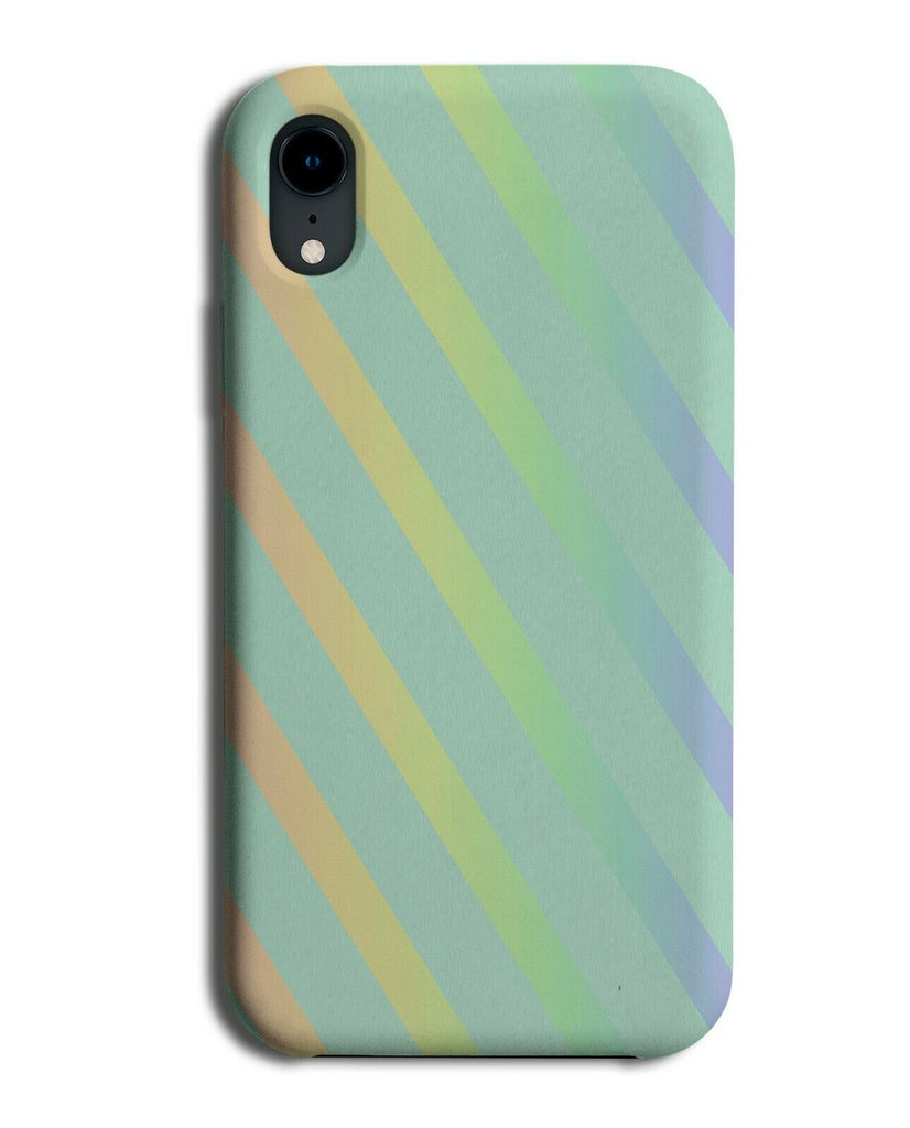 Mint Green and Colourful Stripey Pattern Phone Case Cover Stripes Rainbow i870