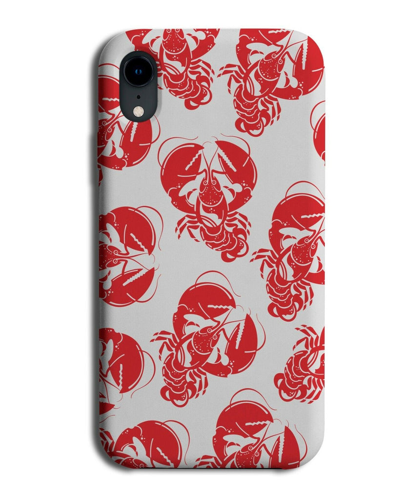 Lobster Pattern Phone Case Cover Lobsters Shapes Silhouettes Red Green J725