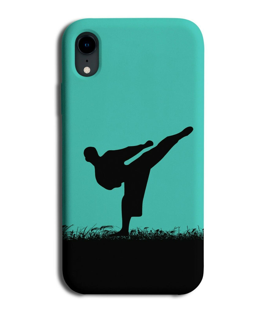Karate Phone Case Cover Jujutsi Kickboxing Kick Boxing Thai Turquoise Green i785