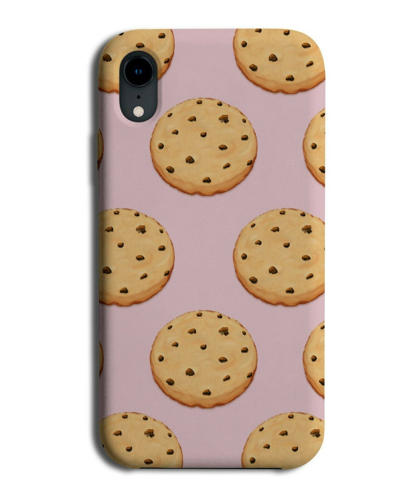 Choclate Chip Cookie Pattern Phone Case Cover Biscuits Cookies Pink Picture si10