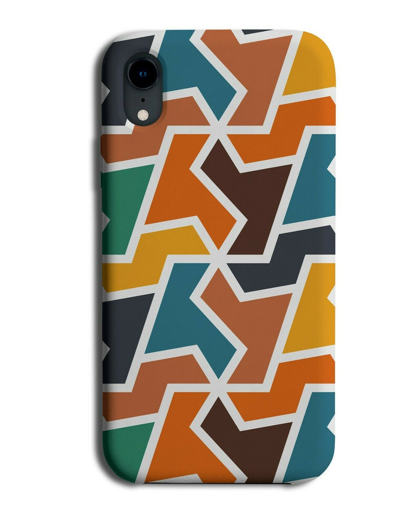 Colourful Puzzle Pieces Phone Case Cover Geometric Puzzles Jigsaw Shapes H543