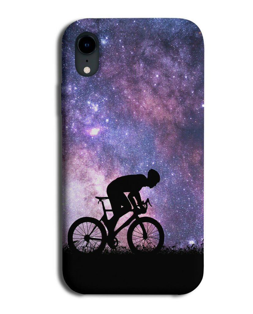 Mountainbike Phone Case Cover Mountain Bike Biking Biker Space Stars Sky i725