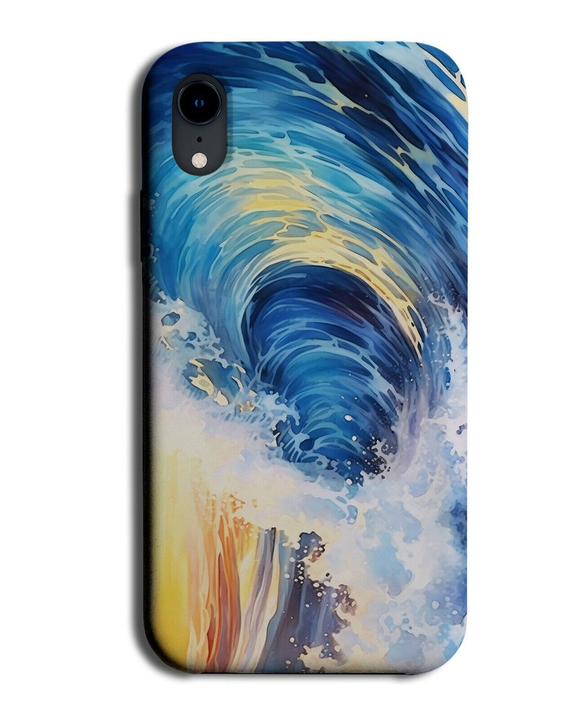 Surfing The Waves Oil Painting Print Phone Case Cover Wave Ocean Sea Surfer CU22