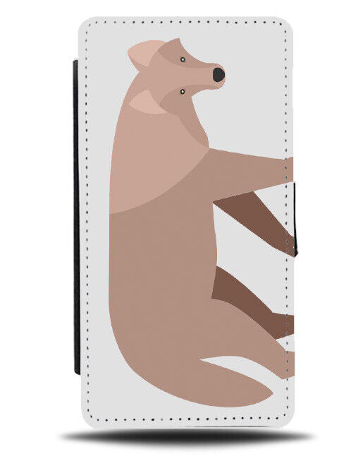 Geometric Prowling Wolf Flip Wallet Case Wolves Animal Shapes Animals K468