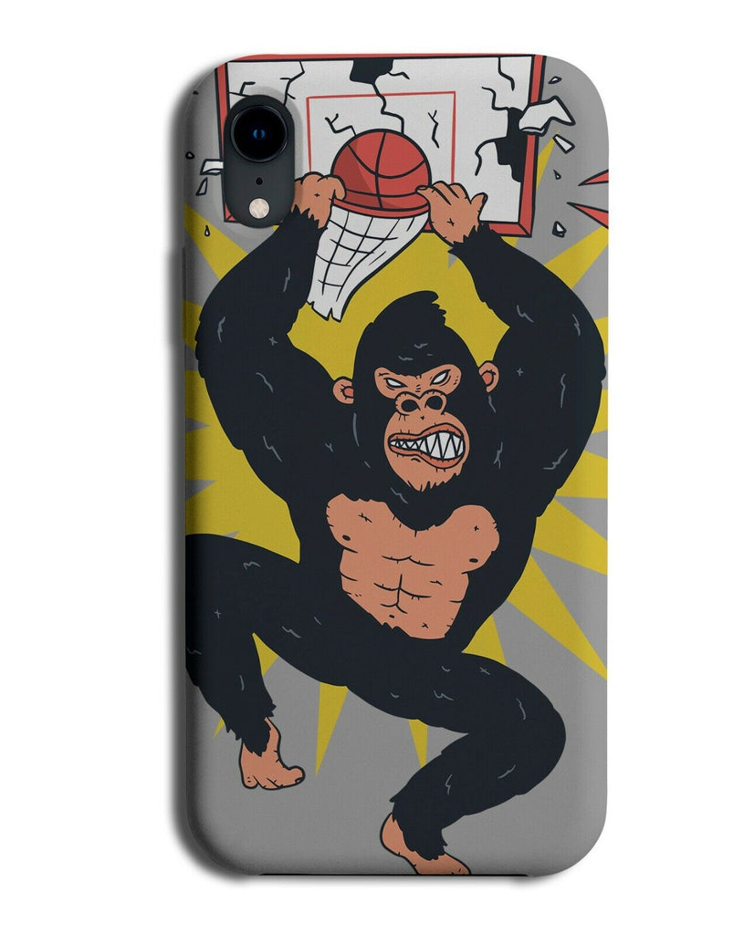 Monkey Basketball Phone Case Cover Slam Dunk Basket Ball Net Gorilla Funny J802