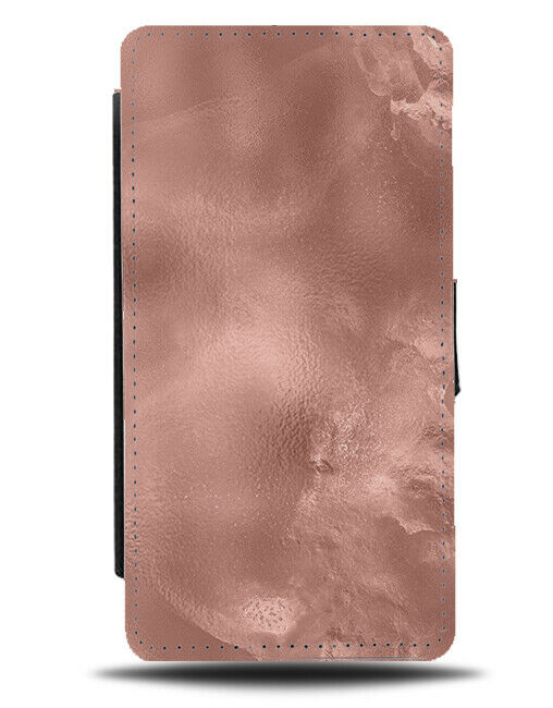 Rose Gold Smokey Shine Print Flip Wallet Case Shiney Shimmer Smoke Brush G605