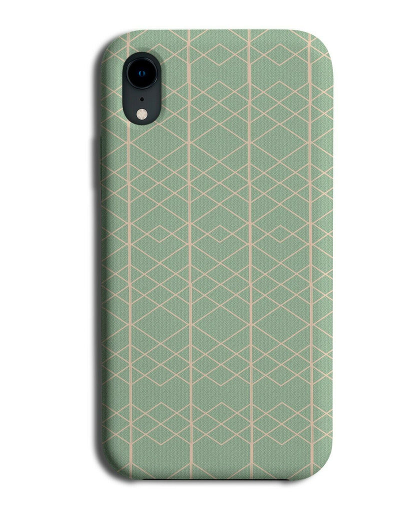 Green and Pink Lines Phone Case Cover Lined Shapes Geometric Print Design F855