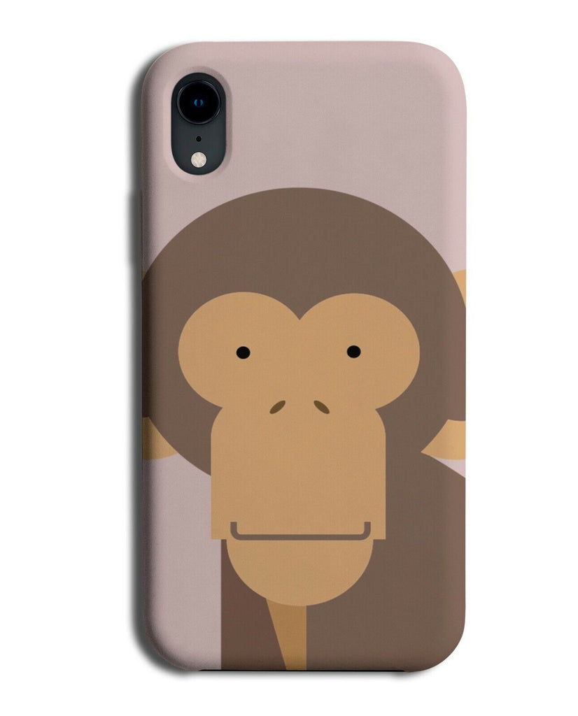 Childrens Monkey Face Phone Case Cover Monkeys Kids Childs Design Cartoon J791