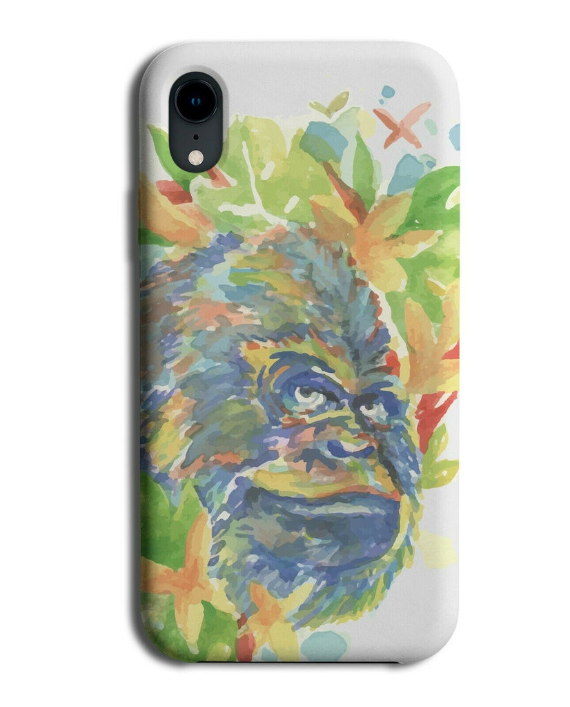 Gorilla Oil Painting Phone Case Cover Gorillas Colourful Drawing Monkey Ape e409