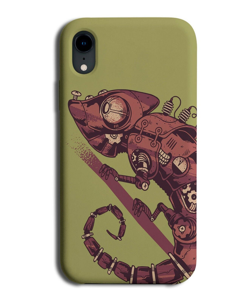 Steam Punk Chameleon Phone Case Cover Steampunk Bronze Coloured Style K228