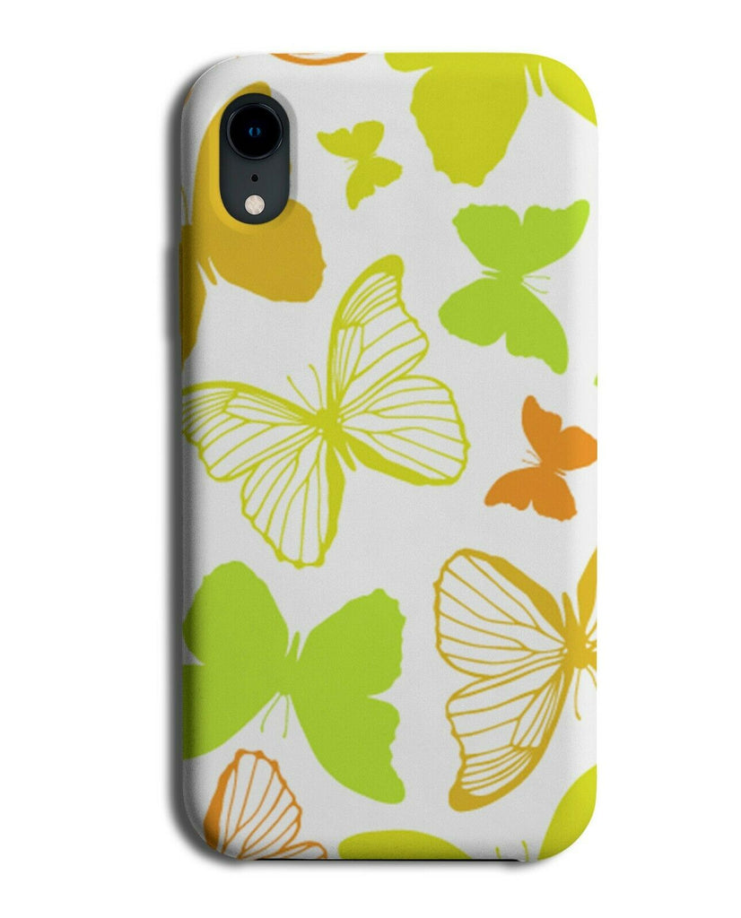 Green and Orange Phone Case Cover Butterflys Butterfly Butterflies Wings E931