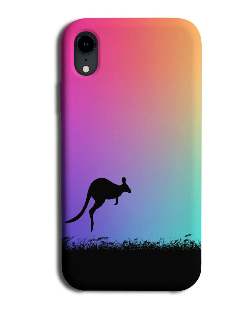 Kangaroo Silhouette Phone Case Cover Kangaroos Multicolour Multicoloured i057