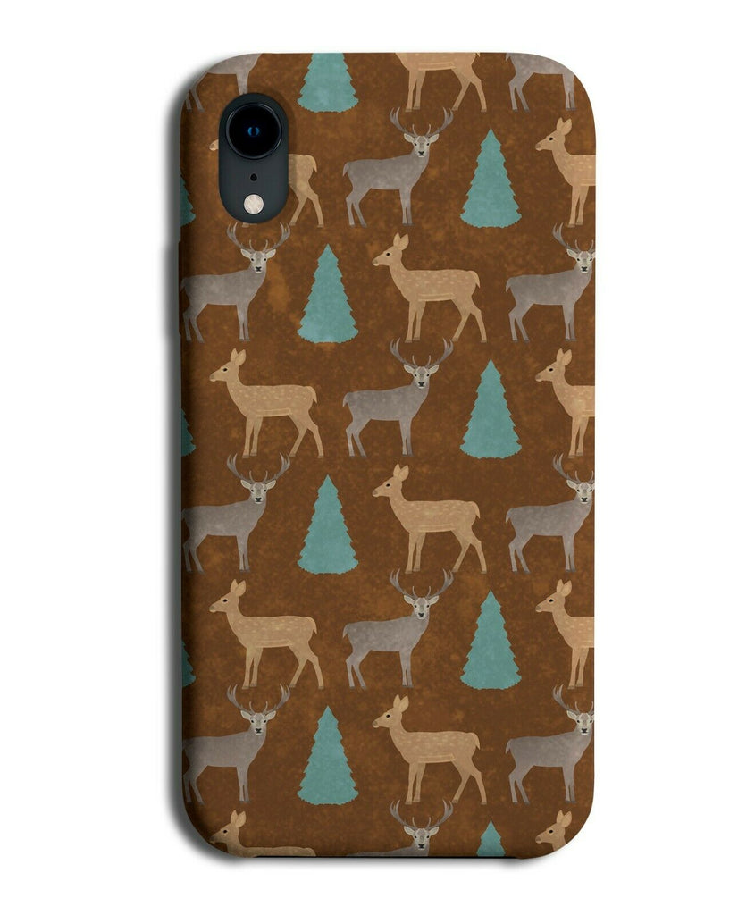 Deers in the Woods Phone Case Cover Brown Outdoor Camping Colours Deers F722