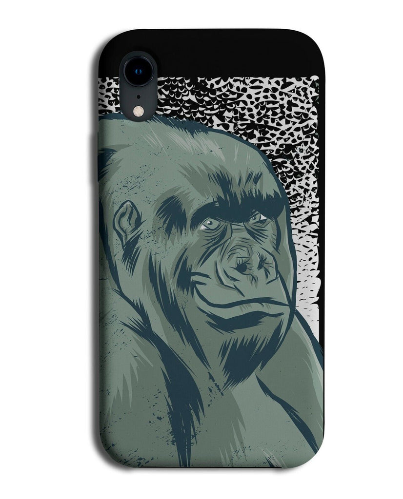 Gorilla Artwork Drawing Picture Phone Case Cover Gorillas Art Work Painting J823