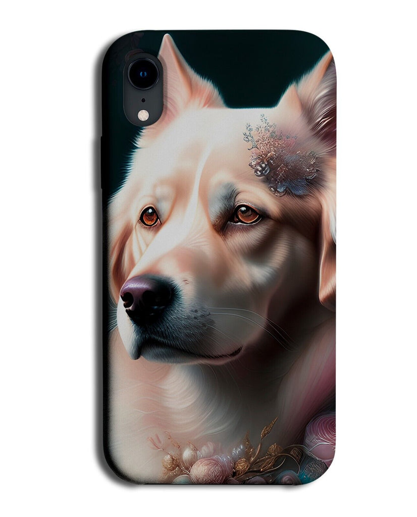 Stylish Golden Retriever Phone Case Cover Dog Beautiful Art Print White AD80