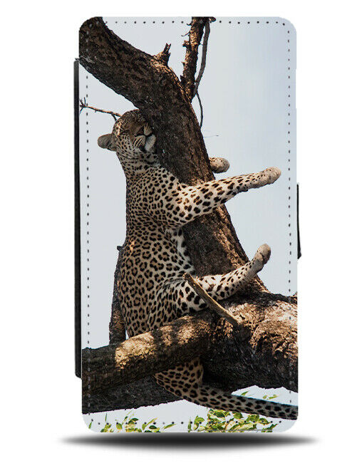 Funny Leopard Picture Flip Wallet Case Leopards Nature Wildlife African H951