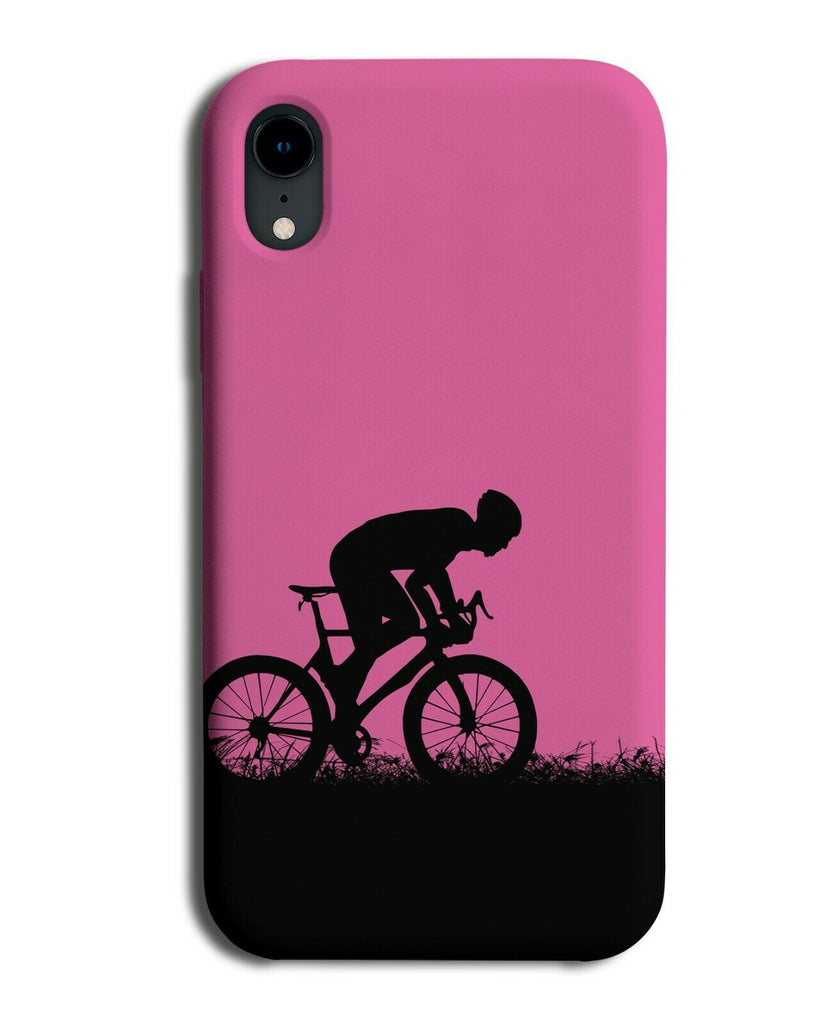 Mountainbike Phone Case Cover Mountain Bike Biking Biker Hot Pink Colour i620