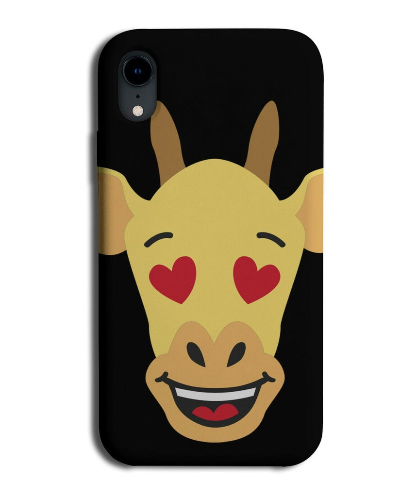 Loved Up Giraffe Face Phone Case Cover Love Heart Eyes Hearts Romantic J457