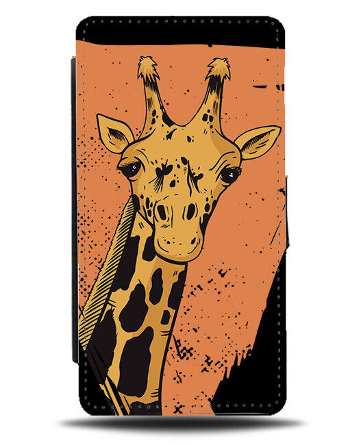 Hipster Giraffe Picture Flip Wallet Case Pose Posing Model Animal Funny J458