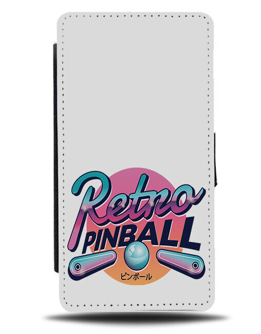 Retro Pinball Flip Wallet Case Design Pin Ball Vintage Logo Arcade Game J444