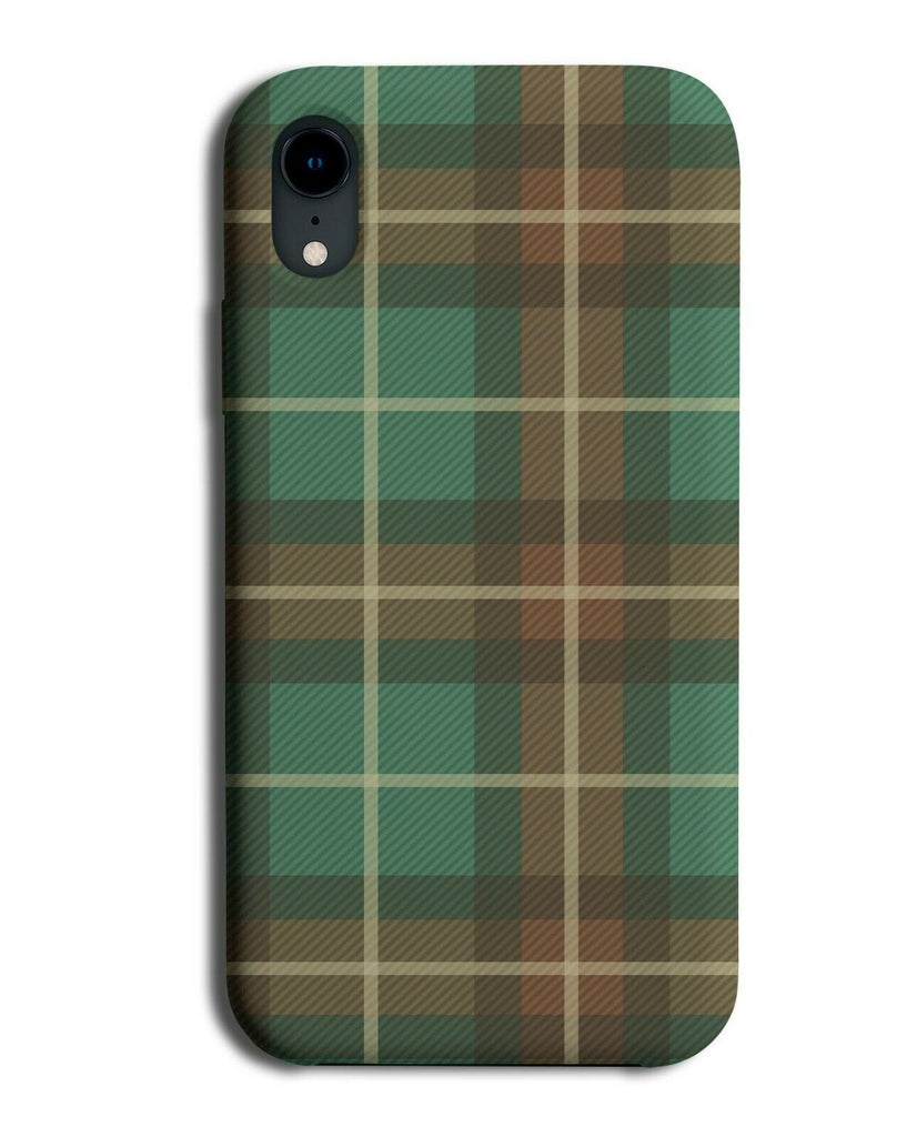 Nature Chequered Sqaured Phone Case Cover Squares Dark Brown and Green F790