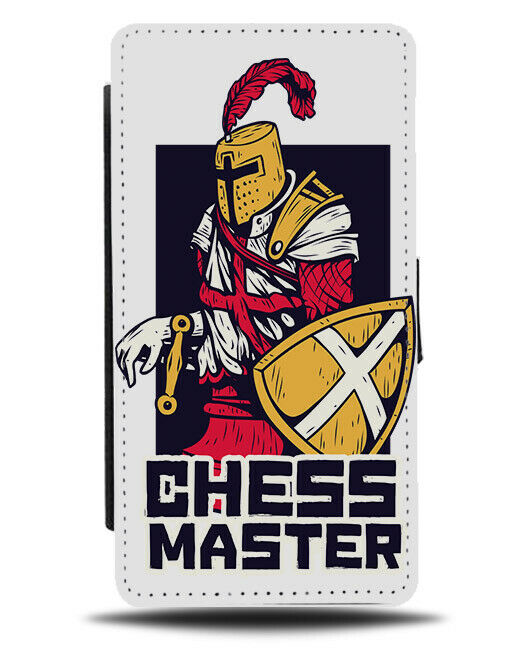 Chess Master Flip Wallet Phone Case Knight King Player Gift Set Piece Funny E167