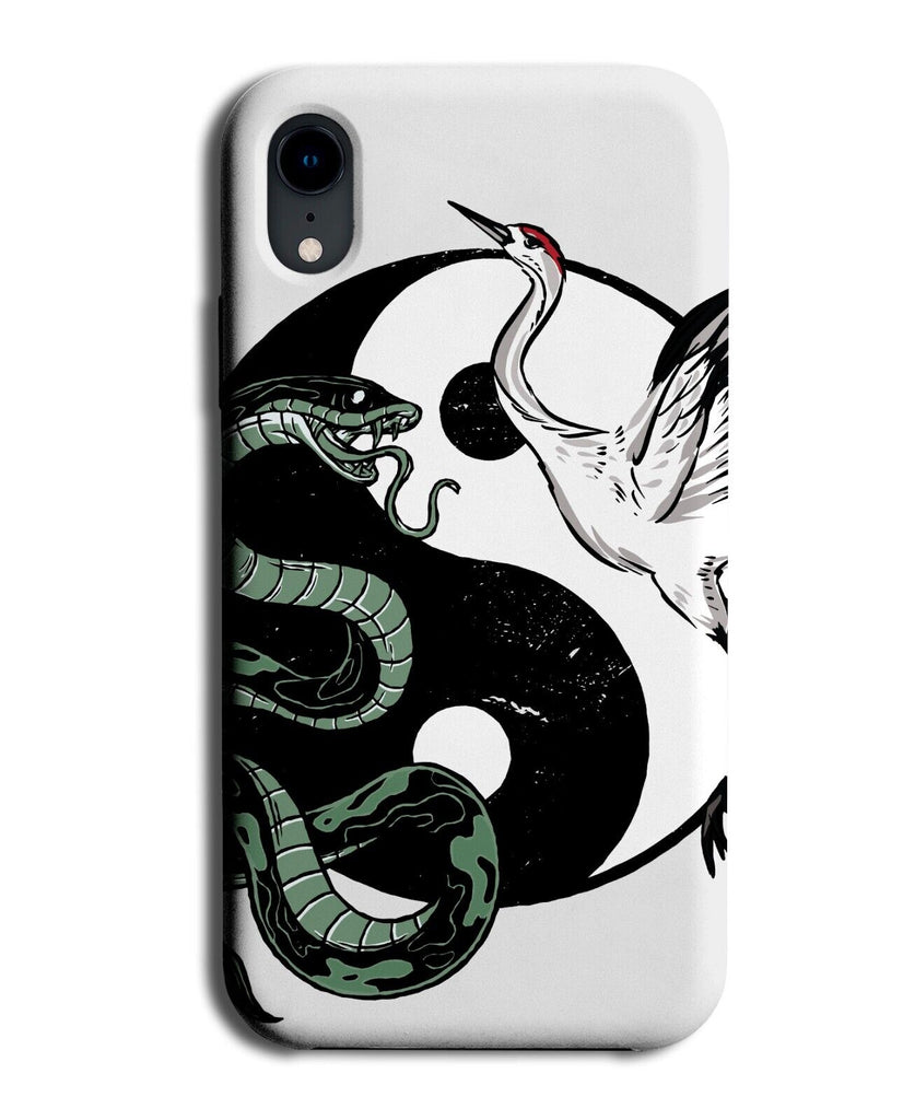 Yin-Yang Phone Case Cover Yin and Yang & Symbol Snake Crane Snakes Cranes N407