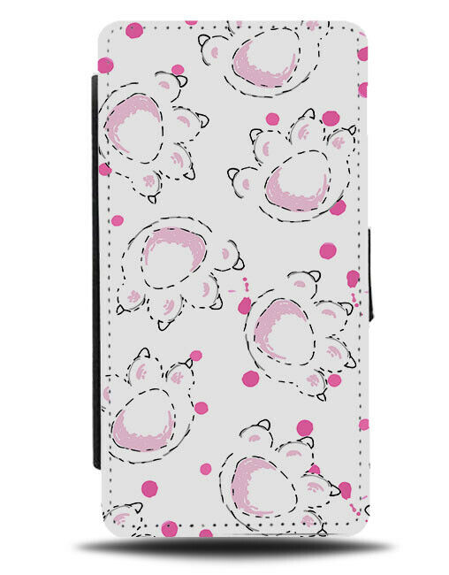Pink Monster Feet Flip Wallet Case Claw Claws Foot Monsters Toes Paw Paws F455