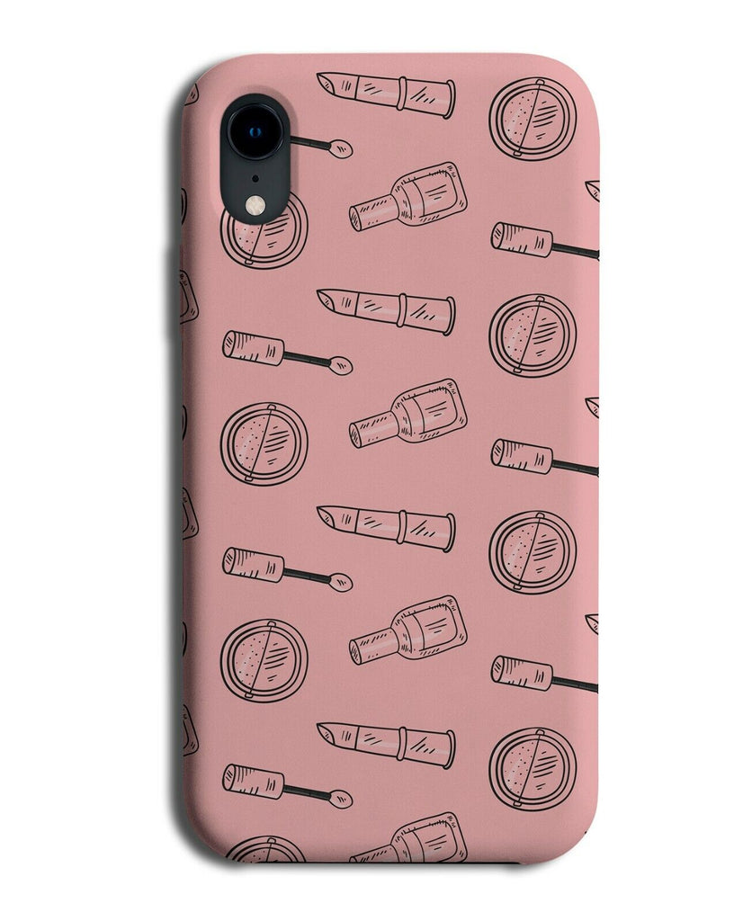 Nail Varnish Pattern Phone Case Cover Polish Make Up Pink Makeup K814