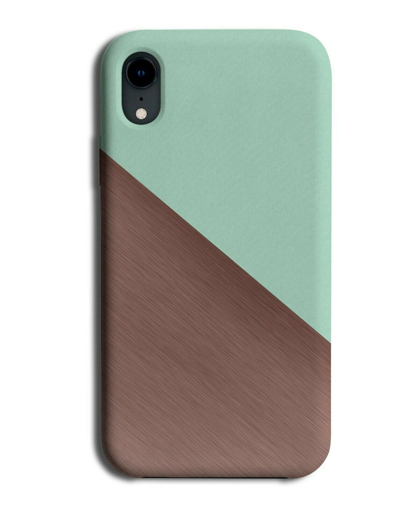 Mint Green and Rose Gold Phone Case Cover Light Pastel Pale Green Coloured i415