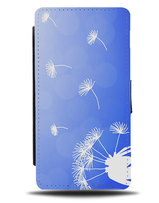 Dandelion Petals Flip Wallet Case Cartoon Dandelions Flower Windy K880