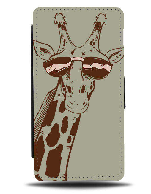 Thug Life Giraffe Flip Wallet Case Giraffes Face Funny Sunglasses Gangster J460