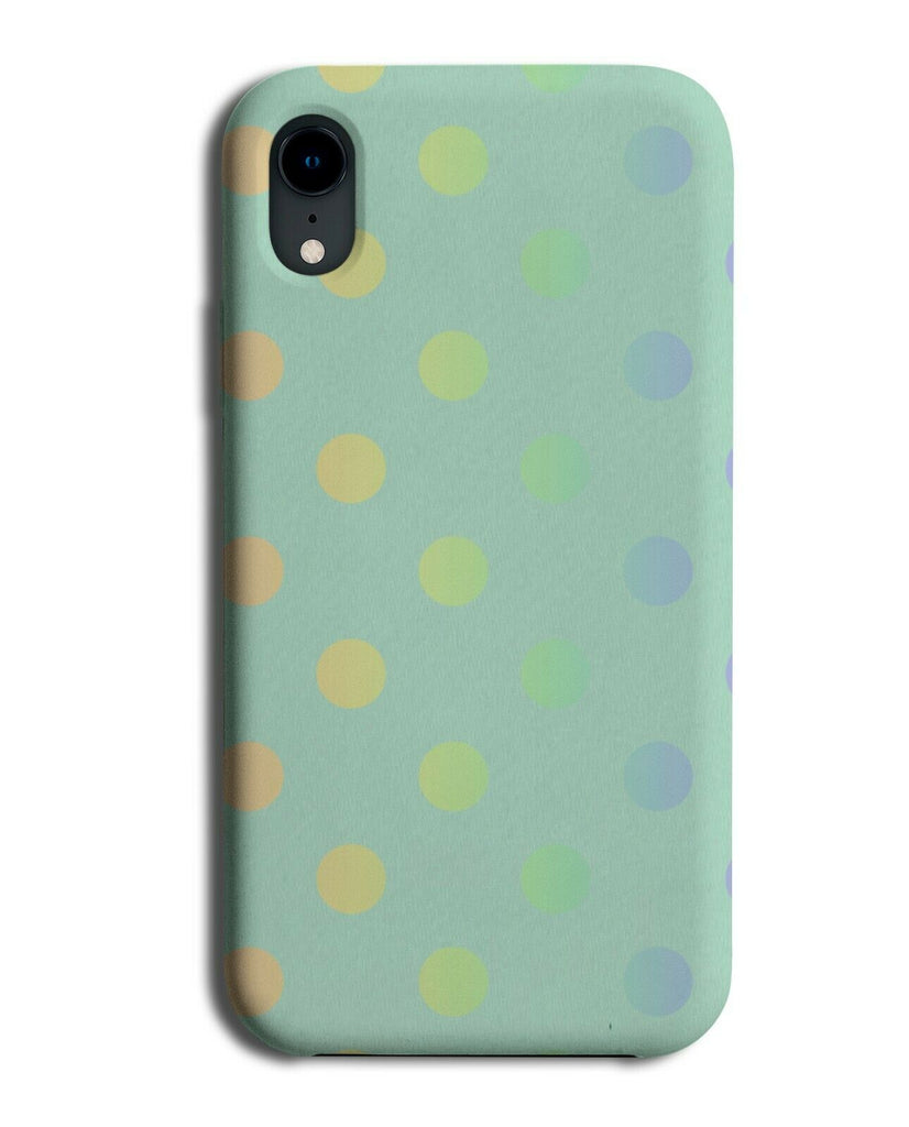 Mint Green and Rainbow Polka Dot Phone Case Cover Dots Dotted Colourful i458