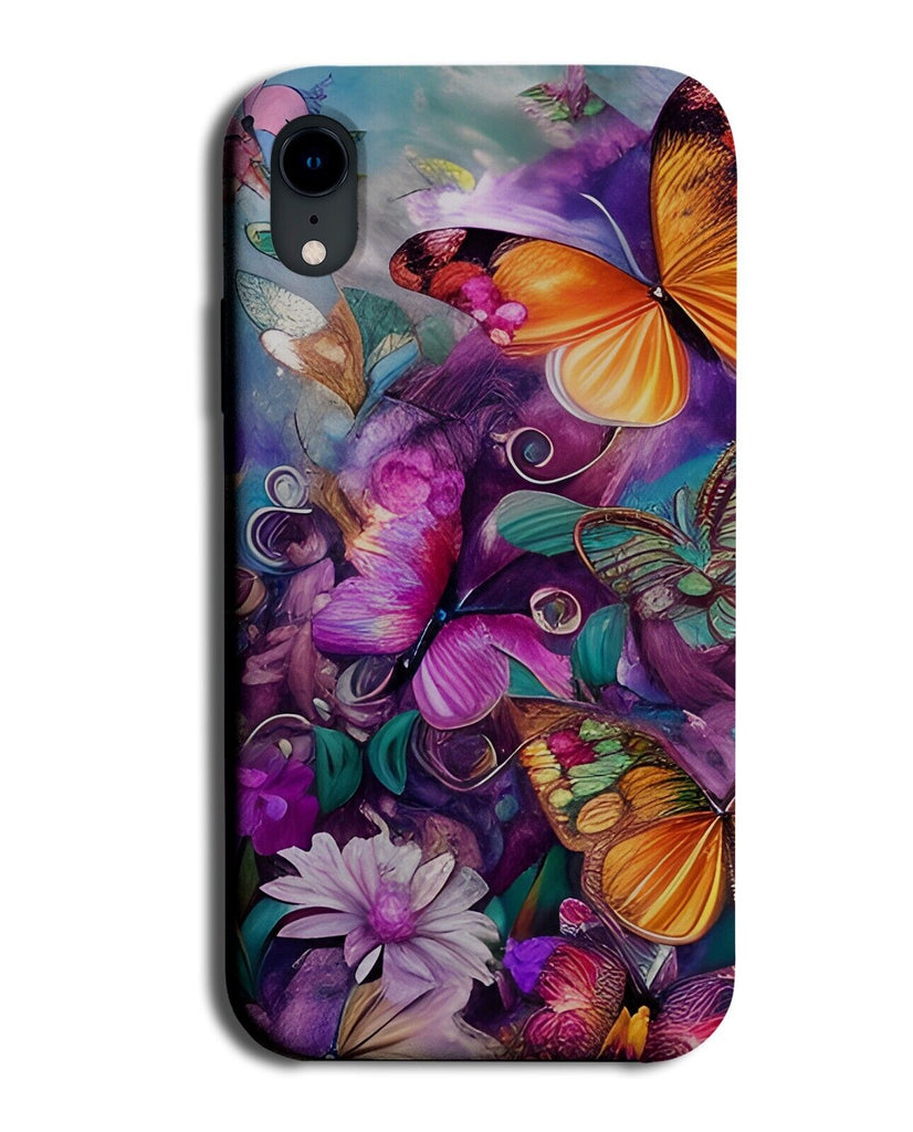 Airbrush Colourful Butterflies Phone Case Cover Butterflys Butterfly Art BG06