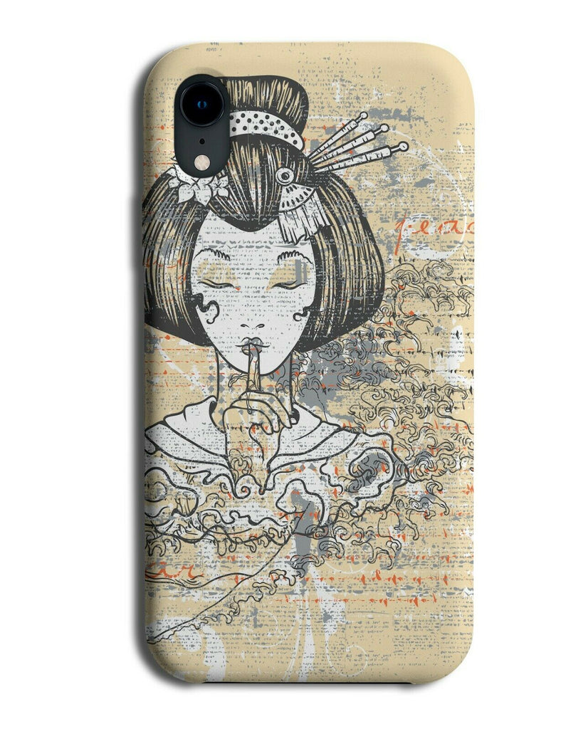 Japanese Woman Hair Do Phone Case Cover Wig Model Face Girl Traditional E165