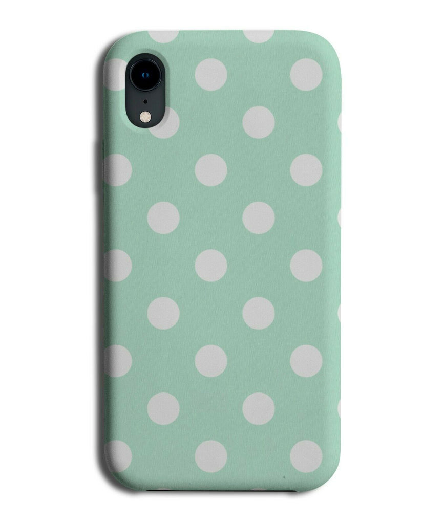 Mint Green and White Polka Dot Phone Case Cover Pattern Dots Dotted Spotty i454