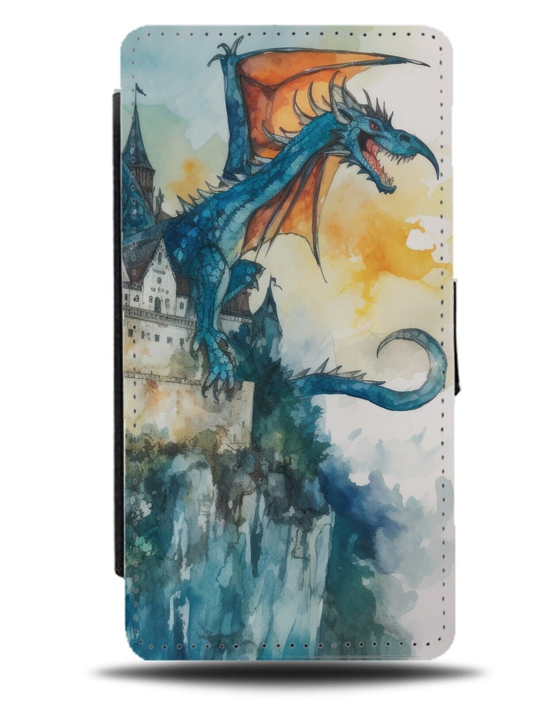 Storybook Dragon Flip Wallet Case Story Book Dragons Fiction Fantasy Books CE10
