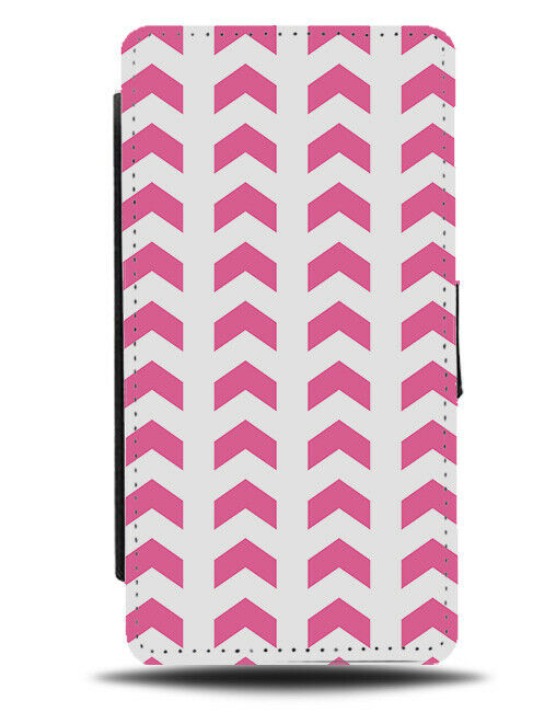 Dark Pink Arrows Pattern Flip Wallet Case Arrow Design Girls Shapes G519