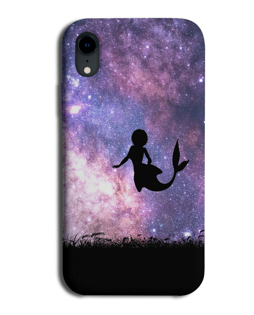 Mermaid Silhouette Phone Case Cover Mermaids Space Stars Night Sky i186