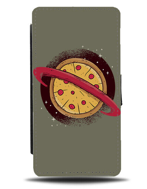 The Pizza Planet Flip Wallet Case Space Pizzas Planets Jupiter Cartoon K068