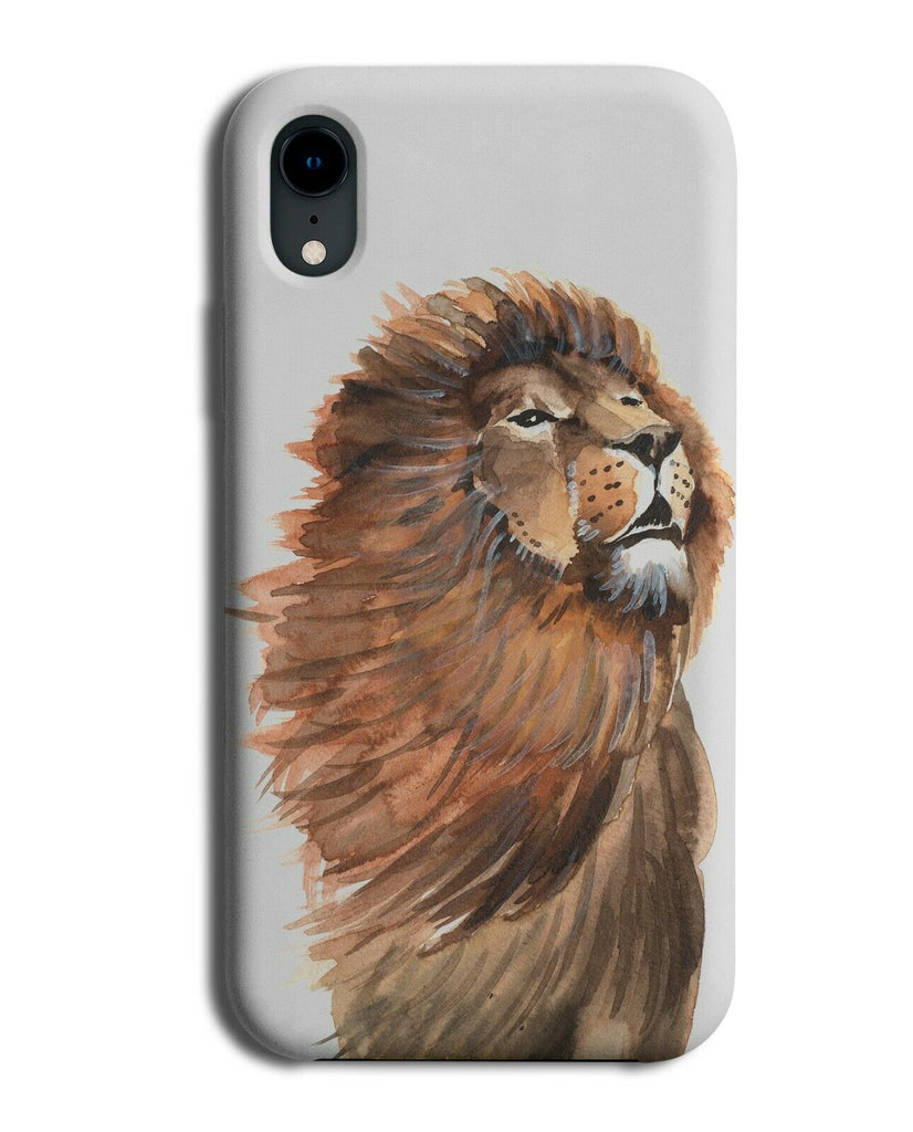 Childrens Lions Mane In The Wind Phone Case Cover Lion Face Kids Picture H273