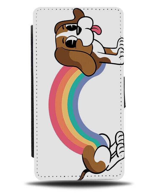 The Ultimate Rainbow Dog Flip Wallet Case Dogs Arch Arches Colourful K212
