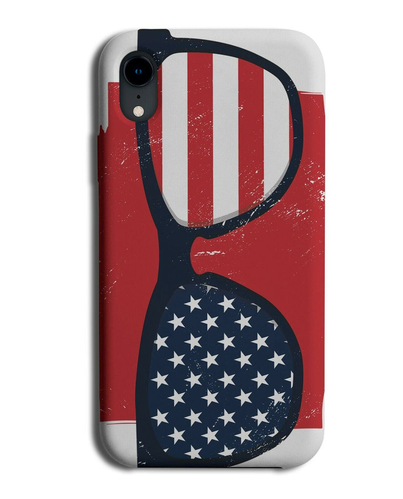 American Sunglasses Phone Case Cover America Shades Flag Pattern USA Stars K397