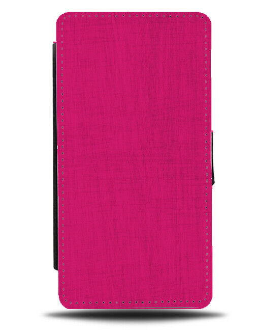 Dark Hot Pink Patterned Flip Wallet Case Pattern Faux Leather Fabric F706