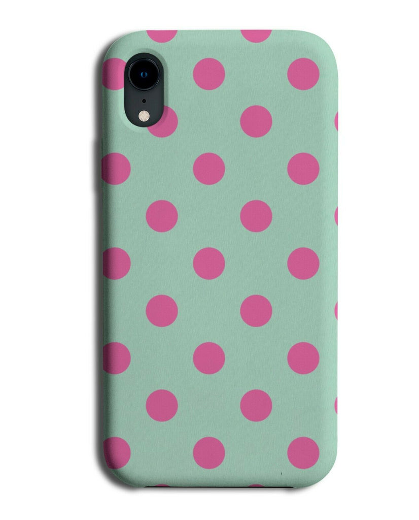 Mint Green and Hot Pink Polka Dot Phone Case Cover Dots Dotted i460